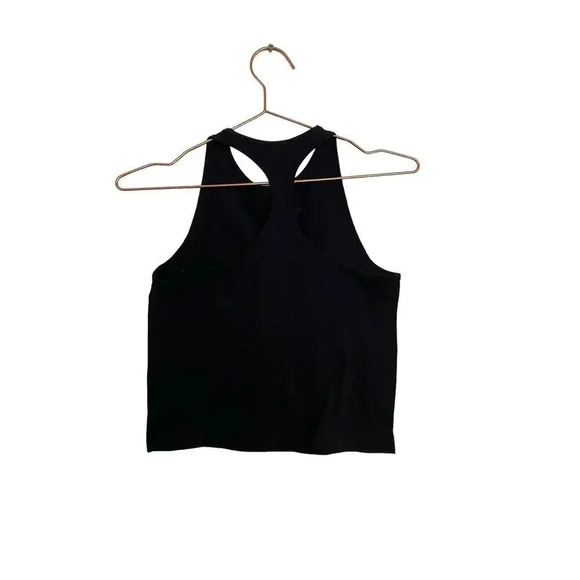Free People Women's Black Sleeveless Racer Back Tank Top Size Medium - Picture 2 of 3